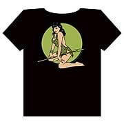 Bettie Page Green Leopard T-Shirt